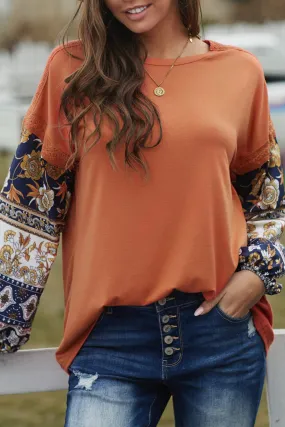 Boho Balloon Sleeve Top