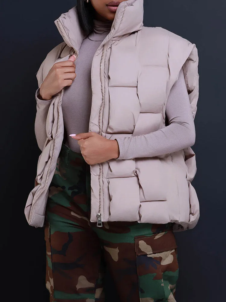 Braid Puffer Vest