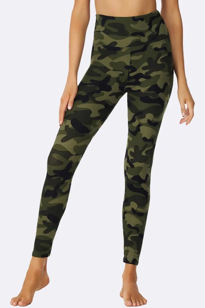 Camouflage Print Gym Pocket Leggings