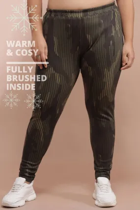 Camouflage Warm Winter Fleece Leggings