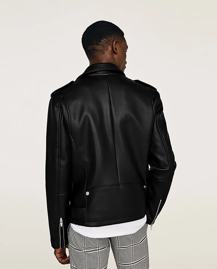 Cavalier Faux Leather Jacket