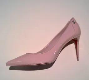 Christian Louboutin Sporty Kate 85 Pale Pink Patent Heels Lin Rosy