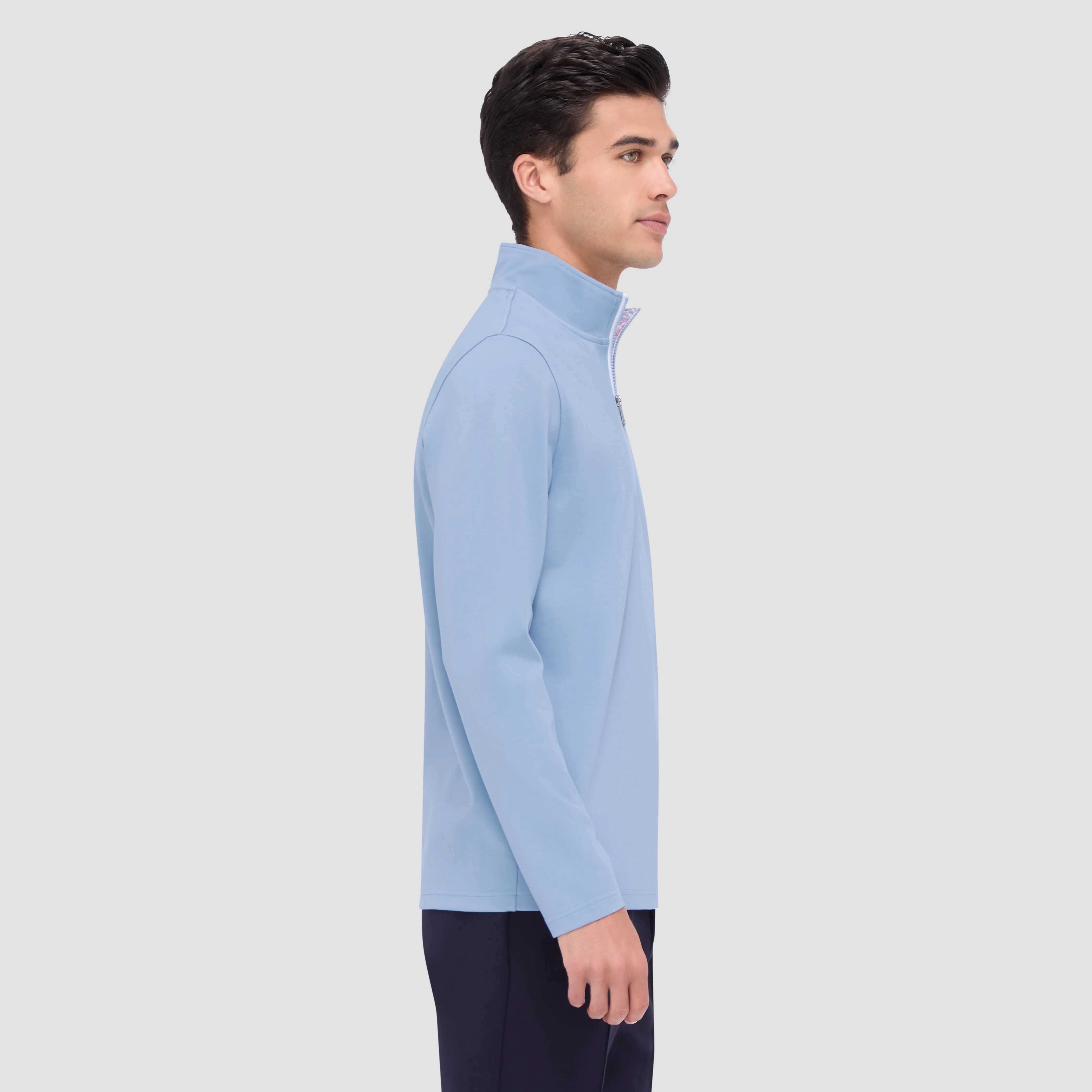 Contrast Performance Quarter-Zip Pullover