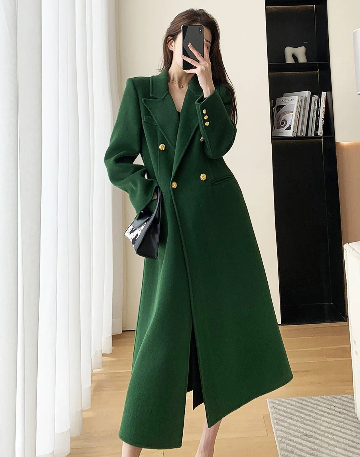 Double Face Wool Long Coat