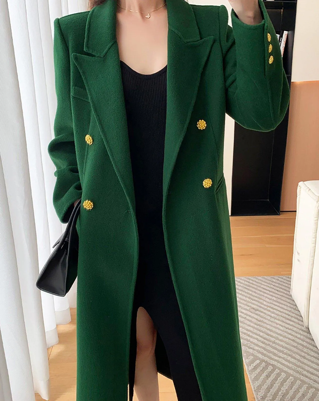 Double Face Wool Long Coat