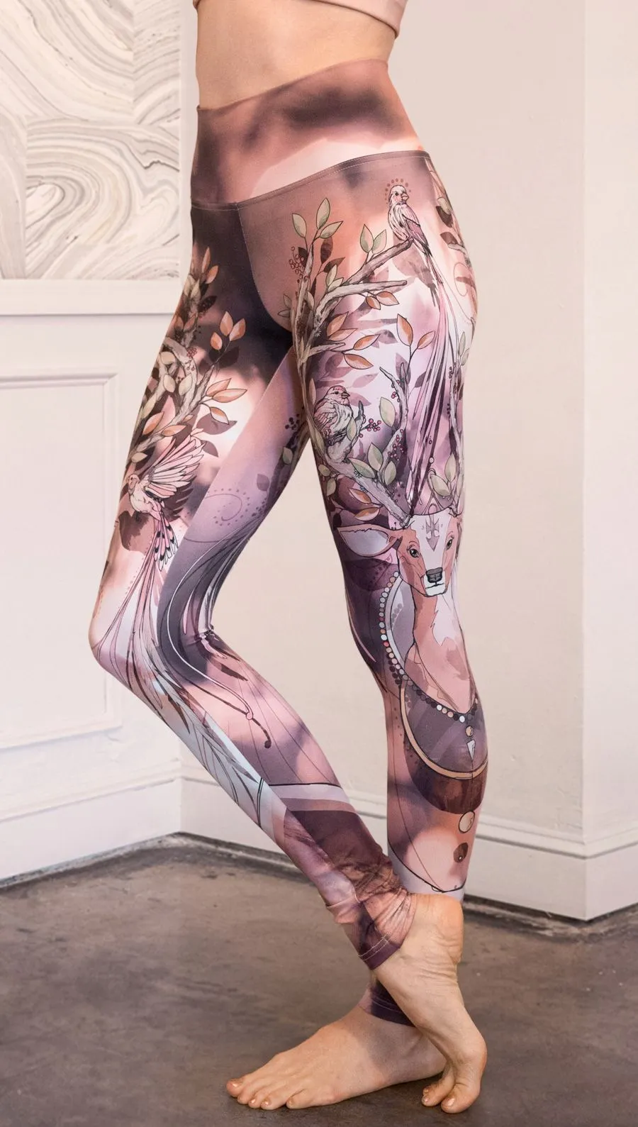 Forest Deer - Athleisure Leggings - CUSTOM ORDER