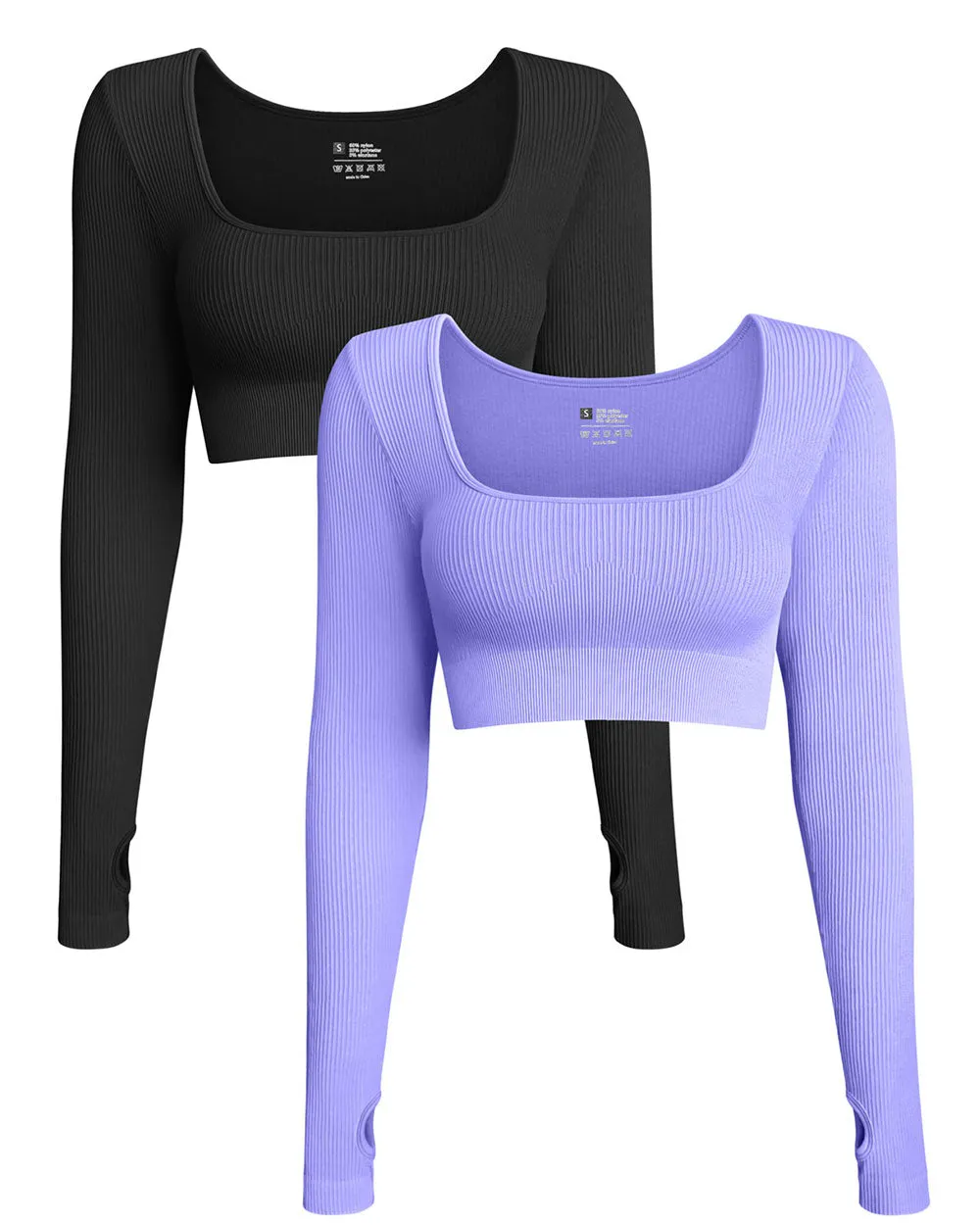 Long Sleeve Crop Tops