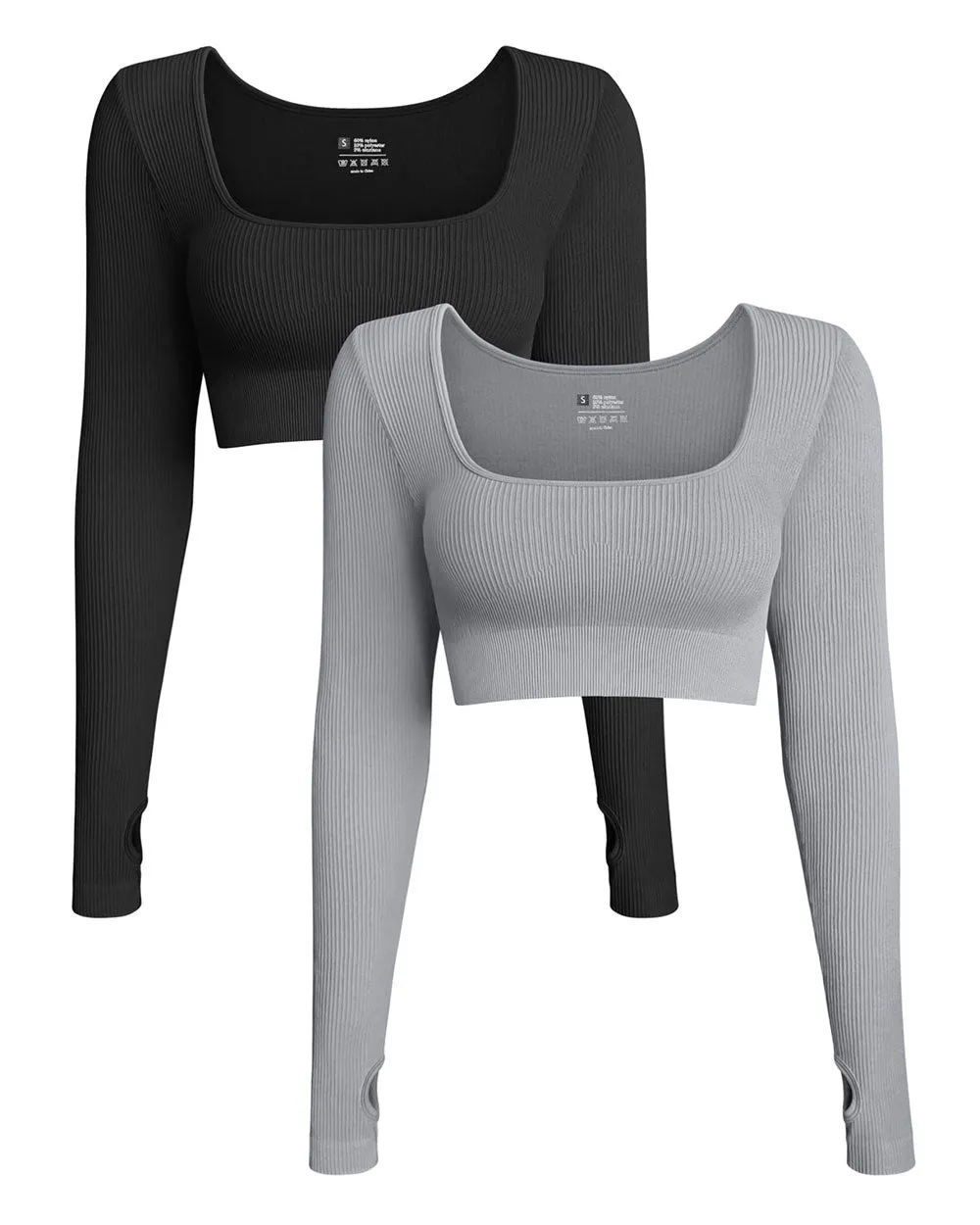 Long Sleeve Crop Tops