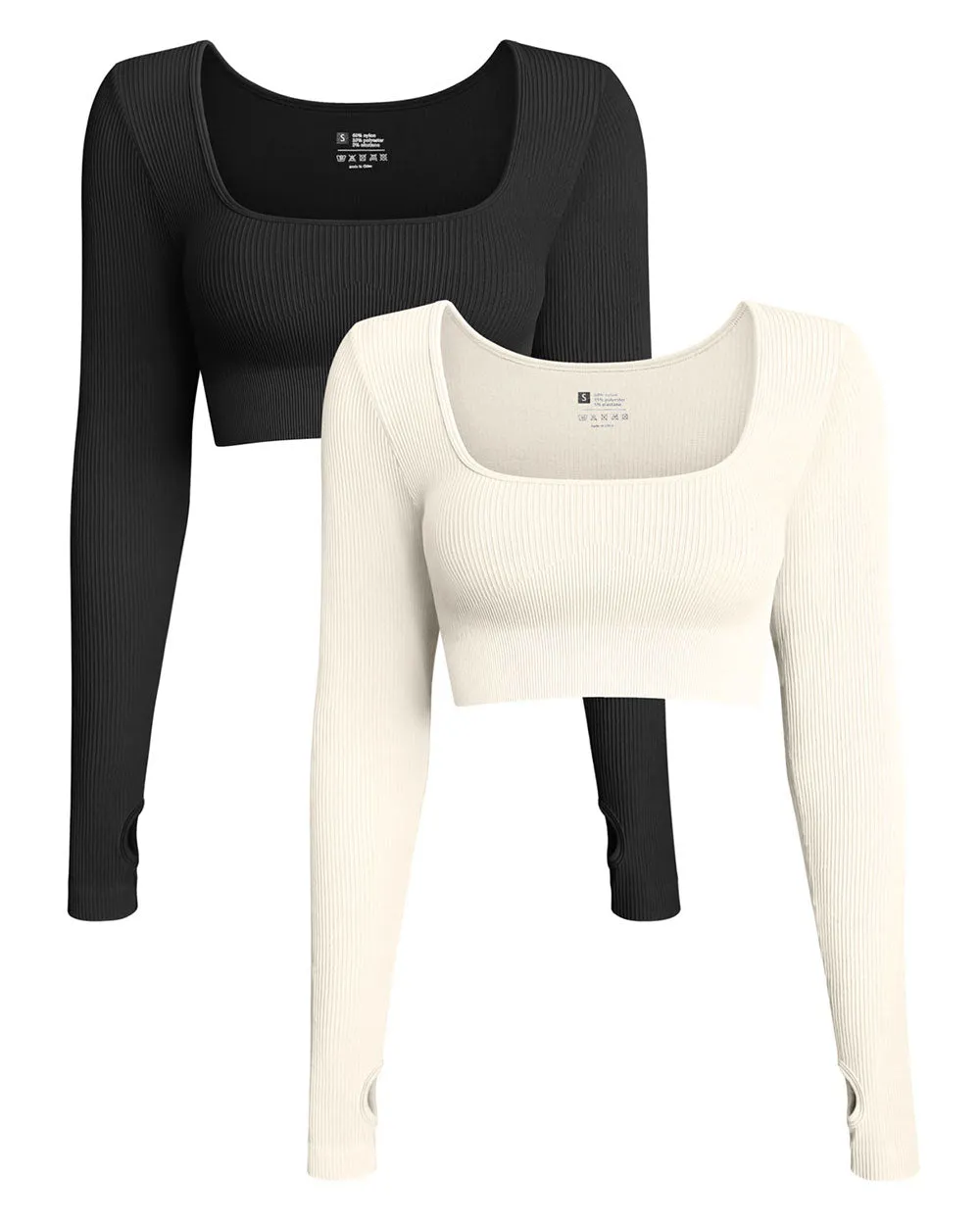 Long Sleeve Crop Tops