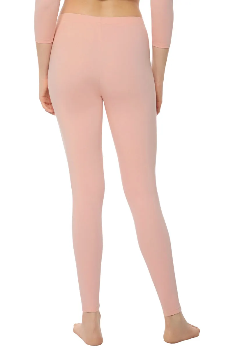 LuxeHeat Leggings - Cameo Rose