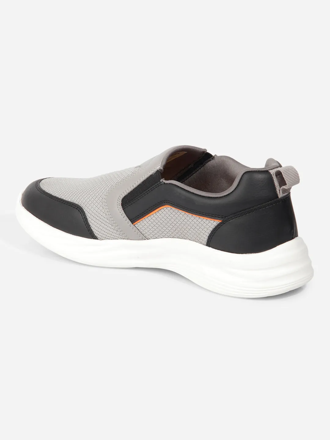 Men's Grey Black Slip On Sneakers IX7130