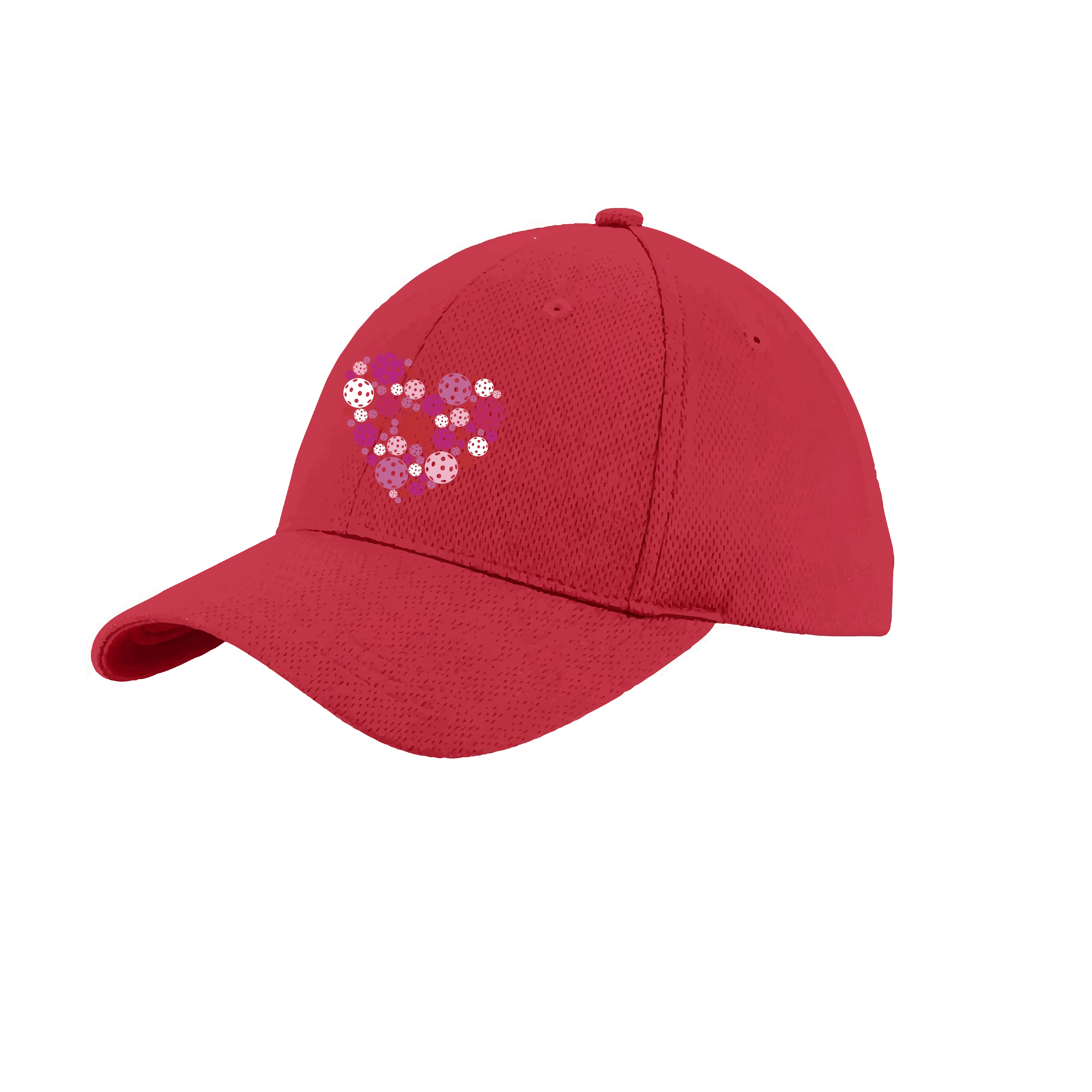 Pickleball Heart (Customizable) | Pickleball Hat | Moisture-Wicking 100% Polyester