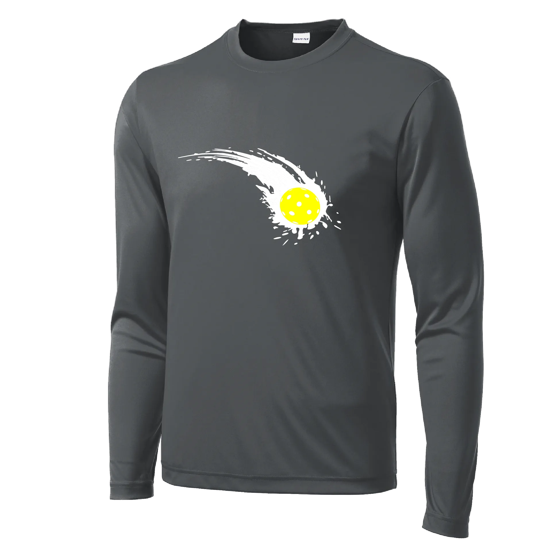 Pickleball Impact | Men’s Long Sleeve Athletic Shirts | 100% Polyester