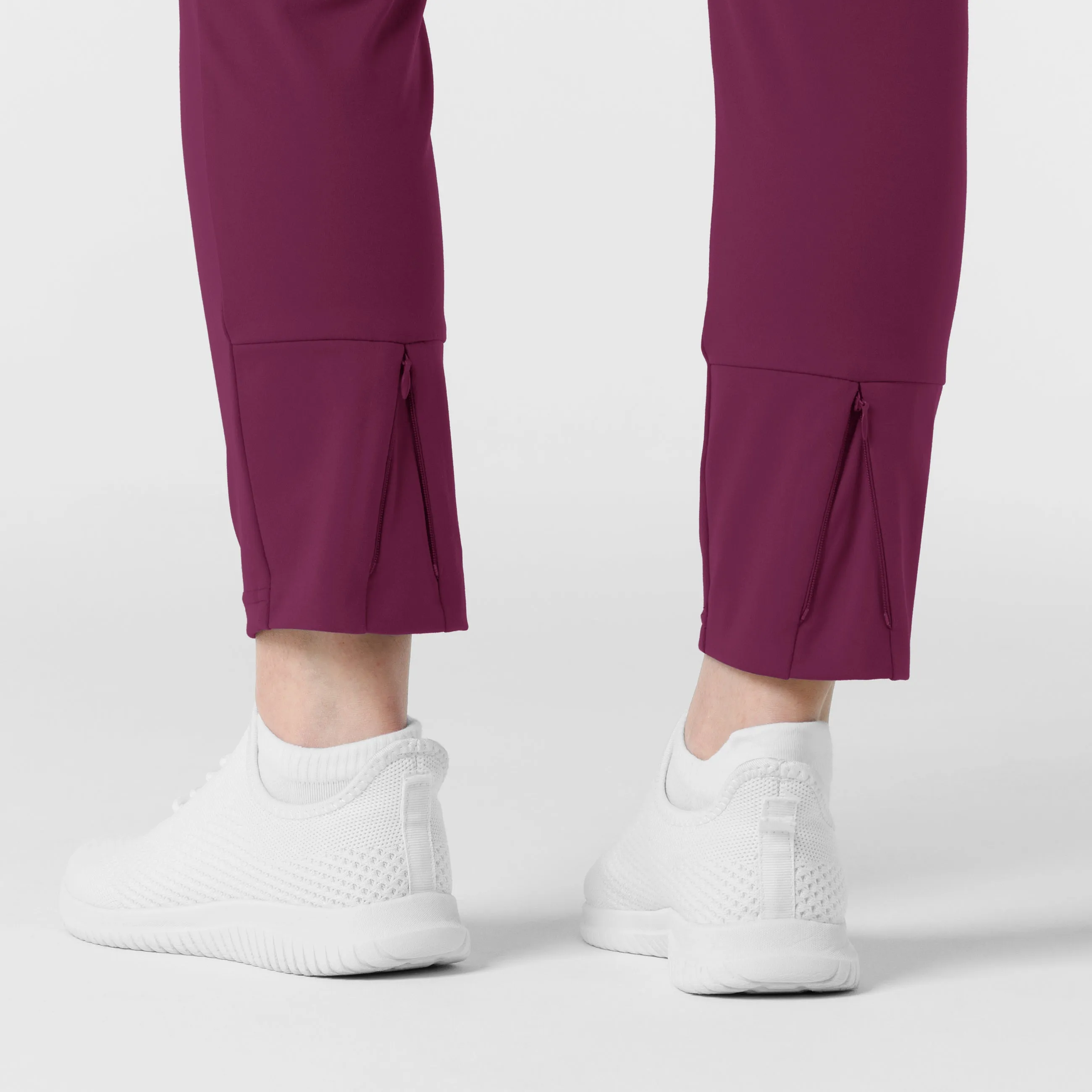 RENEW Knit Women's Track Scrub Pant - Wine