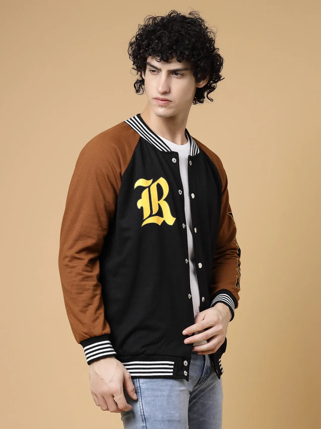 Rigo Signature Puff Printed Varsity Jacket