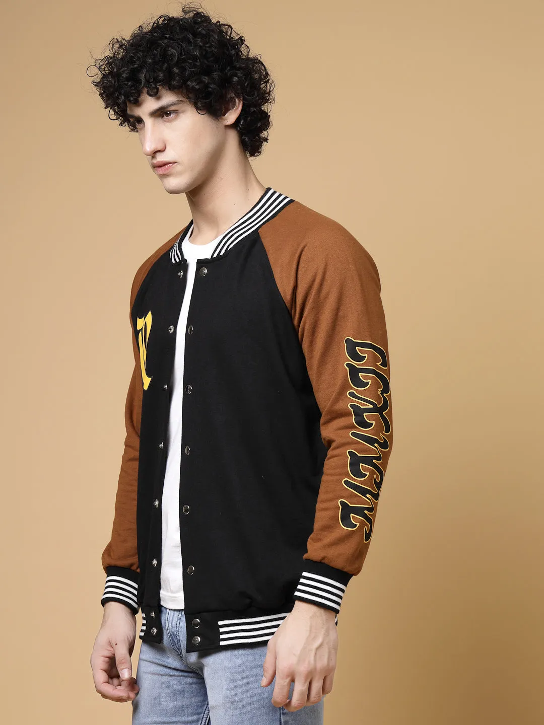 Rigo Signature Puff Printed Varsity Jacket