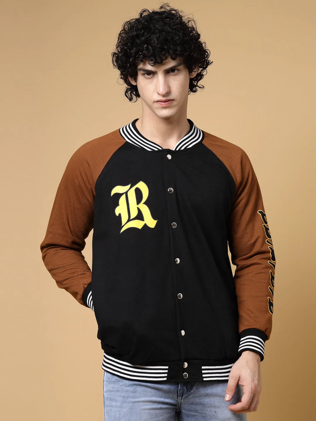 Rigo Signature Puff Printed Varsity Jacket