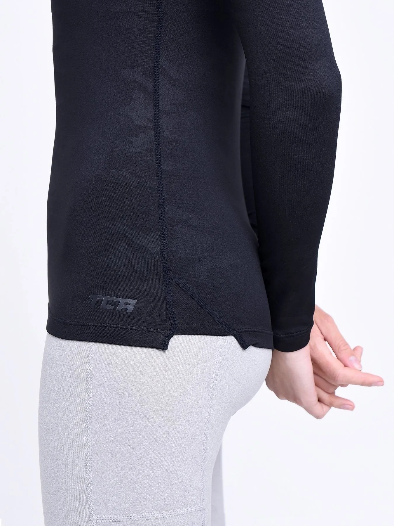 SuperThermal Long Sleeve Compression Base Layer Crew Neck Top for Women With Brushed Inner Fabric