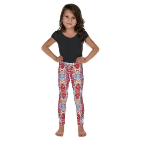 White Rainbow Kaleidoscope Kid's Leggings, Toddler, Girls and Boys Matching Family Outfits